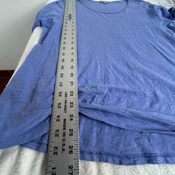 Habitat Womens Blue 3/4 Sleeve Tunic Top W/ Knot Detail Large 100% Cotton Casual - Picture 9 of 9